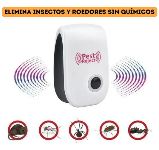 REPELENTE ULTRASÓNICO EXTERMINADOR DE PLAGAS ELÉCTRICO