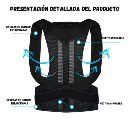 Corrector de postura  La solución definitiva para una espalda recta y saludable.
